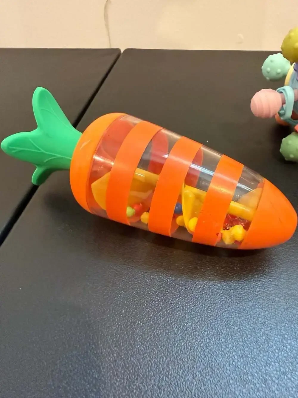 Toddler Sensory Montessori Toy Set with Penguin Activity Cube, Spiky Rattle Ball